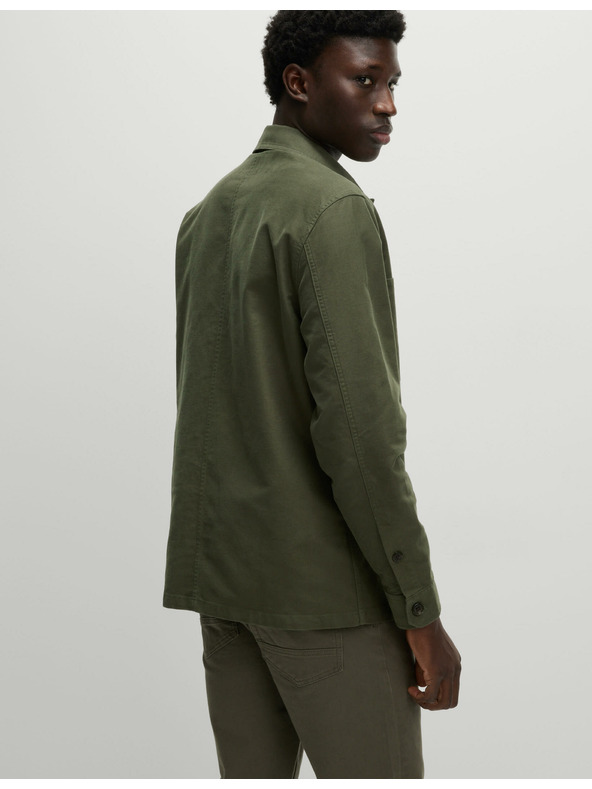 Marks & Spencer Marks & Spencer vysoká bavlnená vrchná košeľa zelená