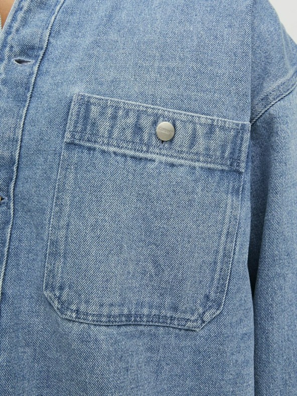Jack & Jones Modré pánske tričko Jack & Jones Santorini Denim Top