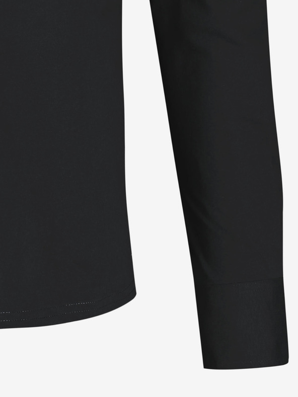 LERROS Čierna pánska košeľa LERROS