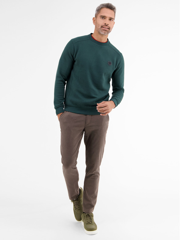 LERROS Zelená pánska mikina LERROS