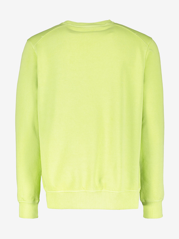 LERROS Neónovo zelená pánska mikina LERROS