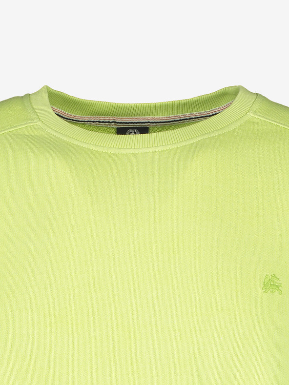 LERROS Neónovo zelená pánska mikina LERROS