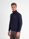 LERROS Tmavomodrá pánska mikina na zips LERROS