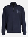 LERROS Tmavomodrá pánska mikina na zips LERROS
