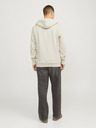 Jack & Jones Jack & Jones Pánska béžová mikina s kapucňou