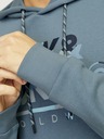 Jack & Jones Modrá pánska mikina Jack & Jones s kapucňou