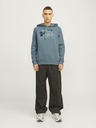 Jack & Jones Modrá pánska mikina Jack & Jones s kapucňou