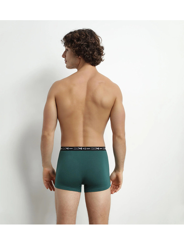 DIM Pánske boxerky 3 ks - tmavozelené - modré - čierne