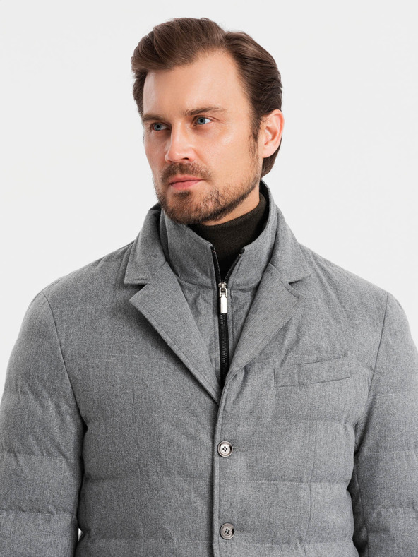 Ombre Clothing Pánska bunda s ombré oblečením