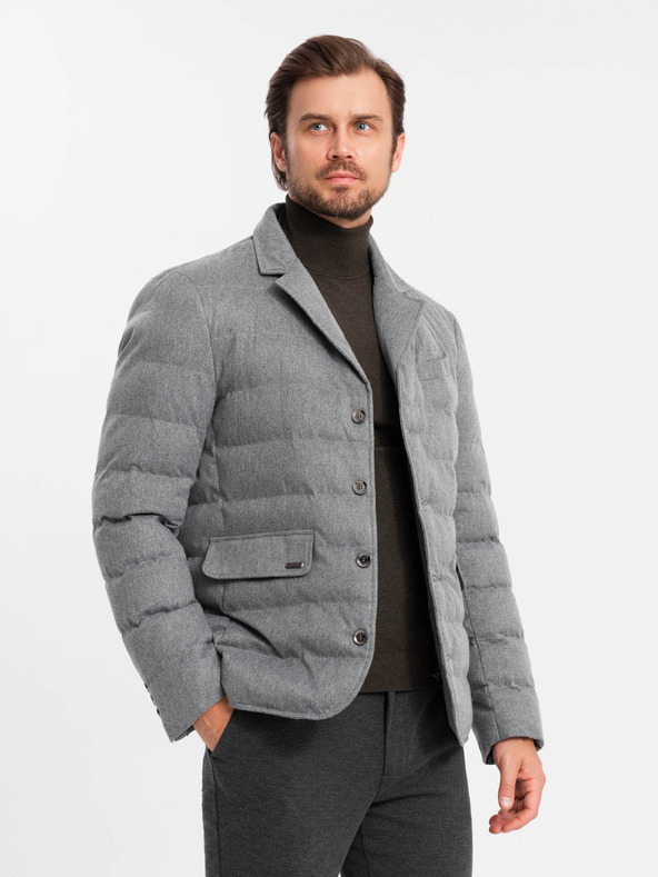 Ombre Clothing Pánska bunda s ombré oblečením