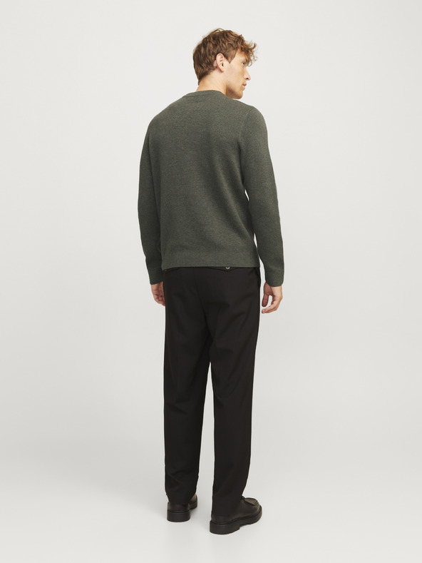 Jack & Jones Khaki pánsky sveter Jack & Jones