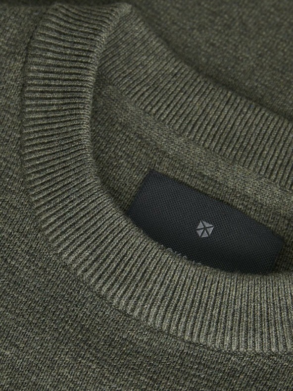 Jack & Jones Khaki pánsky sveter Jack & Jones