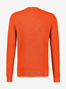 LERROS Oranžový pánsky rebrovaný základný sveter LERROS