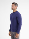 LERROS Tmavomodrý pánsky základný sveter LERROS