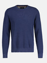 LERROS Tmavomodrý pánsky základný sveter LERROS