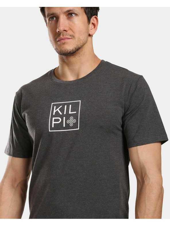 Kilpi Pánske bavlnené tričko Kilpi VIBE-M Tmavo šedá