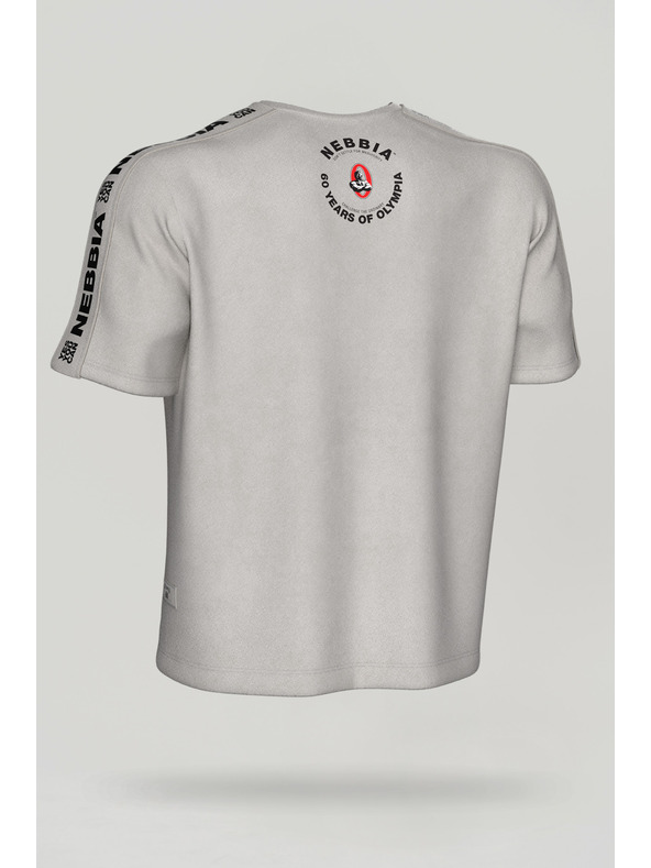 Nebbia Sprané oversized tričko GOLDEN AGE 790 M,svetlo šedá
