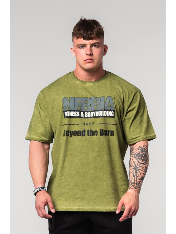 Nebbia Sprané nadrozmerné tričko HERITAGE 355 Nebbia