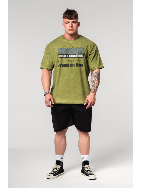 Nebbia Sprané nadrozmerné tričko HERITAGE 355 Nebbia