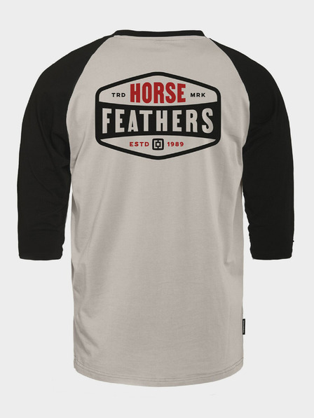 Horsefeathers Tričko Hexagon II Raglan - cement veľkosť L HORSEFEATHERS