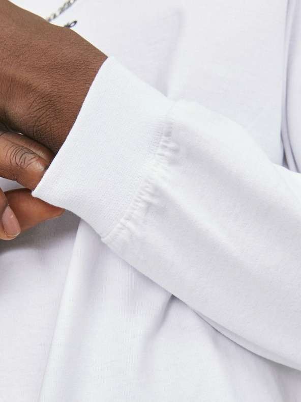 Jack & Jones Biela pánska mikina Jack & Jones