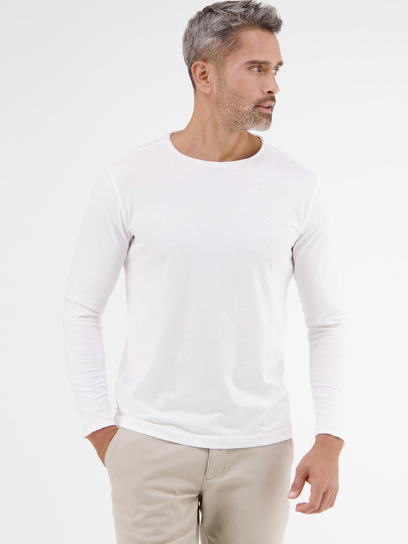 LERROS Biela pánska základná košeľa LERROS