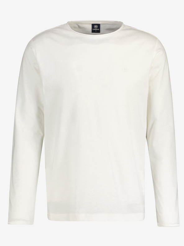 LERROS Biela pánska základná košeľa LERROS