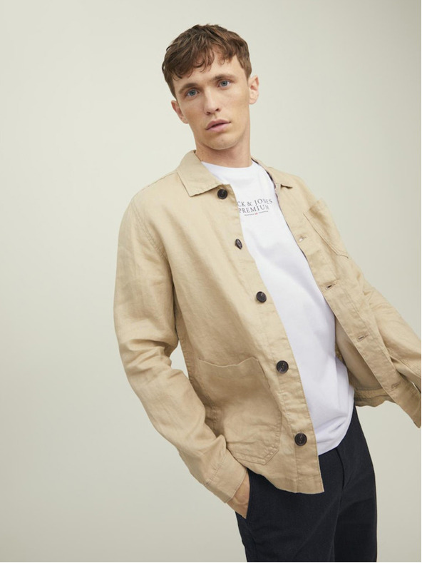 Jack & Jones Biela pánska mikina Jack & Jones