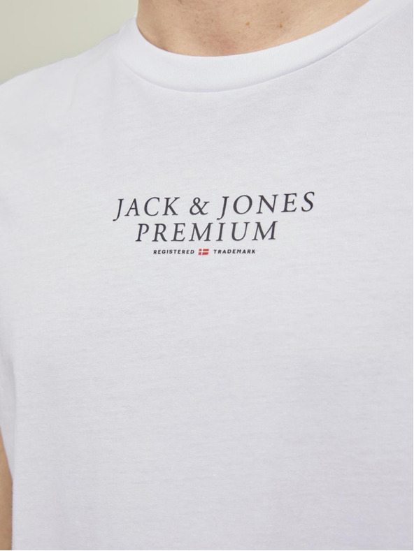 Jack & Jones Biela pánska mikina Jack & Jones