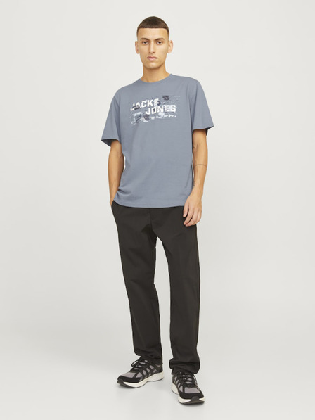 Jack & Jones Šedé pánske tričko Jack & Jones