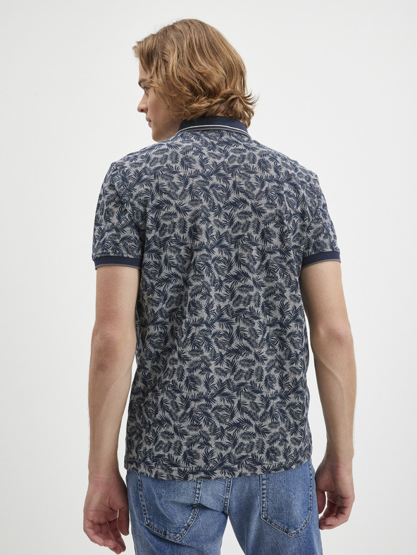 LERROS Tmavomodrá pánska polokošeľa LERROS