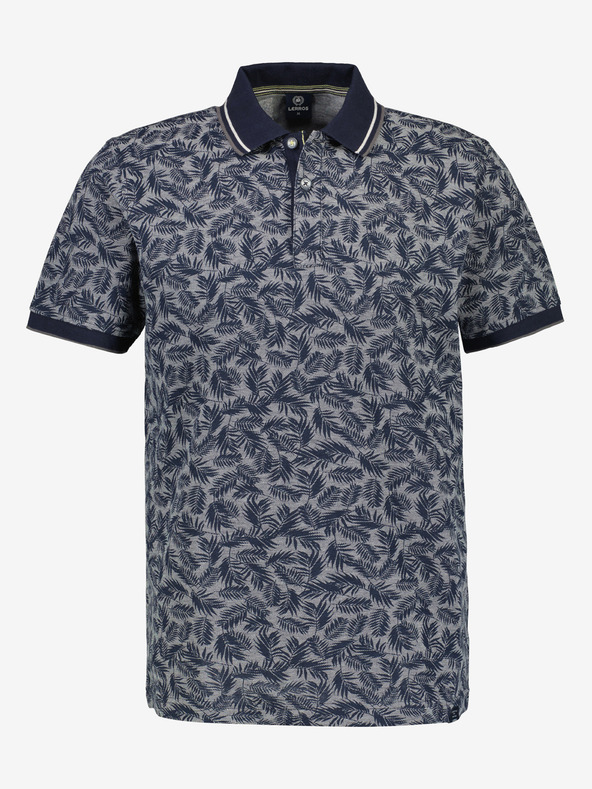 LERROS Tmavomodrá pánska polokošeľa LERROS