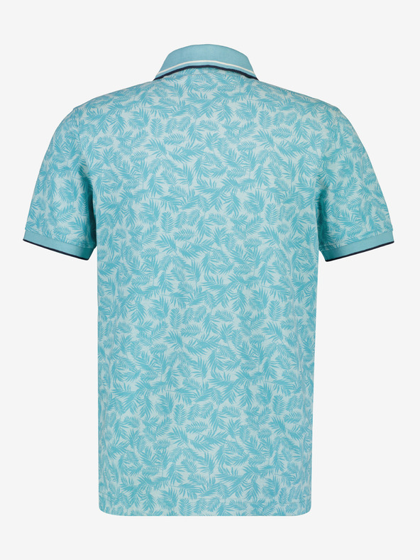 LERROS Modrá pánska polokošeľa LERROS