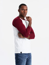 Ombre Clothing Pánske tričko s potlačou a dlhým rukávom - čierne V1 OM-LSPT-0119 Oblečenie Ombre