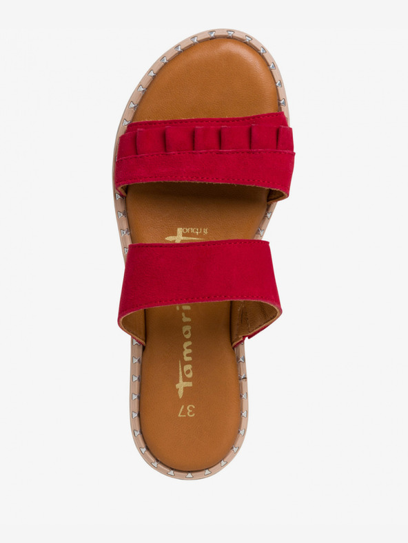 Tamaris Dámske červené semišové papuče Tamaris