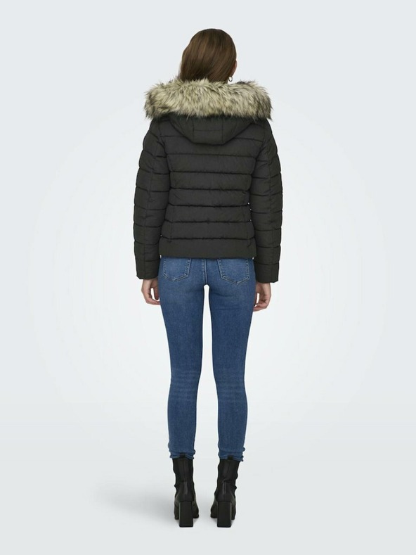 ONLY Čierna dámska zimná prešívaná bunda ONLY New Luna