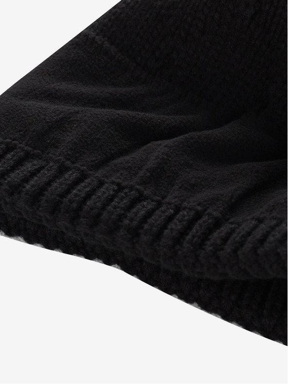 ALPINE PRO Zateplená čiapka s bambulou ALPINE PRO GODERE čierna