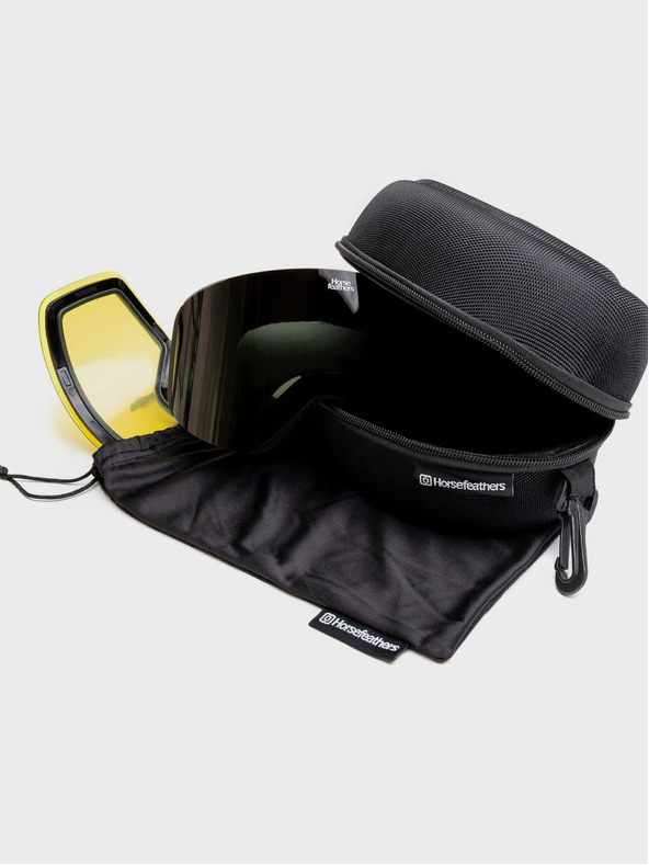 Horsefeathers Snowboardové okuliare Colt - black/smoke HORSEFEATHERS
