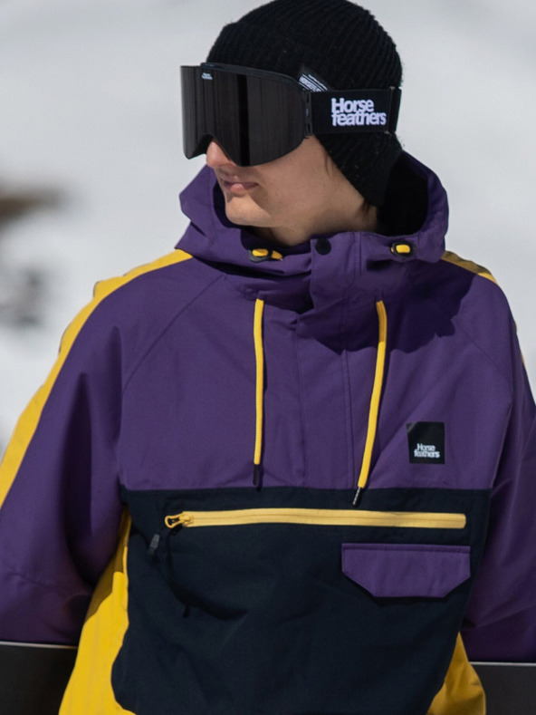 Horsefeathers Snowboardové okuliare Edmond - čierne/dymové HORSEFEATHERS