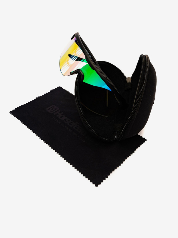 Horsefeathers Fotochromatické slnečné okuliare Scorpio - matná čierna/zrkadlovo červená HORSEFEATHERS