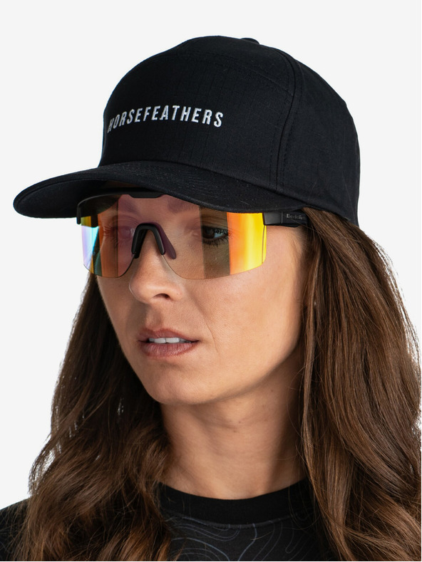 Horsefeathers Fotochromatické slnečné okuliare Scorpio - matná čierna/zrkadlovo červená HORSEFEATHERS