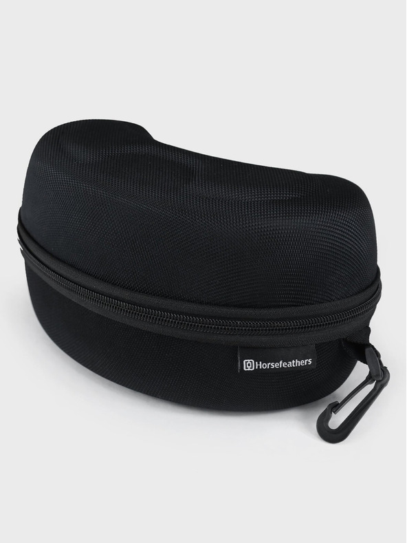 Horsefeathers Snowboardové okuliare Edmond - black/mirror green HORSEFEATHERS