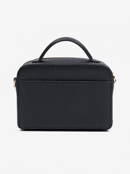 Michael Kors Čierna dámska kožená kabelka Michael Kors Trunk Xbody