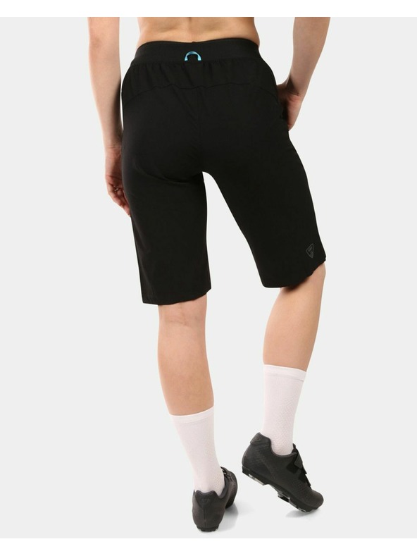 Kilpi Dámske cyklistické šortky Kilpi HIXON-W 2v1 pre horskú cyklistiku Čierna