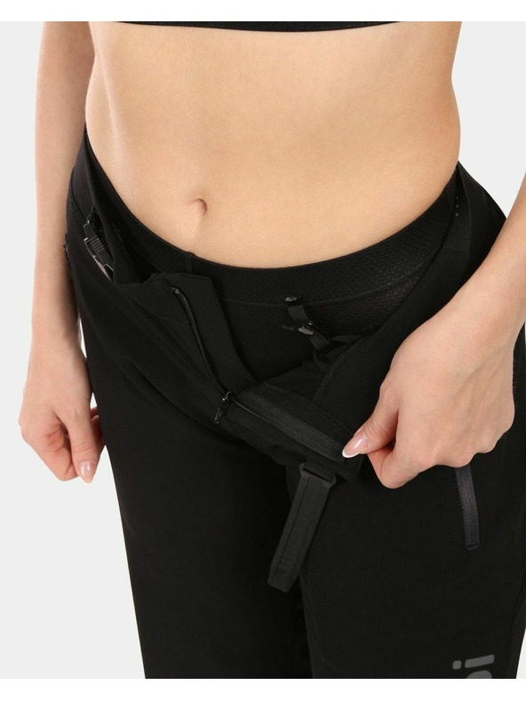 Kilpi Dámske cyklistické šortky Kilpi HIXON-W 2v1 pre horskú cyklistiku Čierna