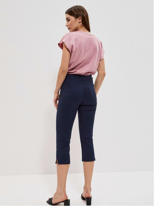 Moodo Tmavomodré dámske nohavice Moodo