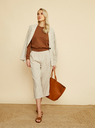 ZOOT.lab Béžové pruhované culottes ZOOT.lab Anika
