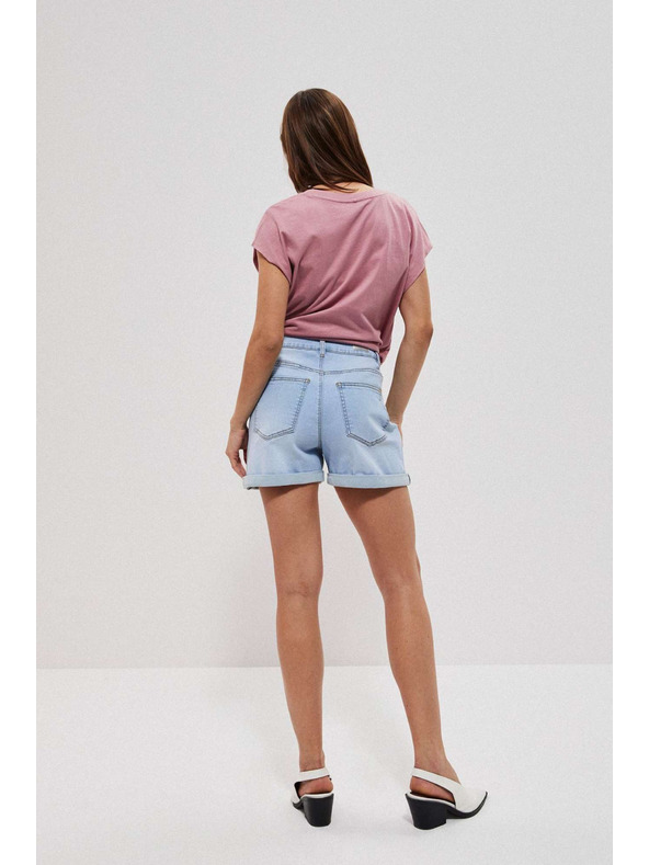 Moodo Svetlomodré dámske džínsové šortky Moodo