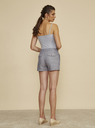 ZOOT.lab Šedé dámske pruhované šortky s plátnom ZOOT.lab Jade