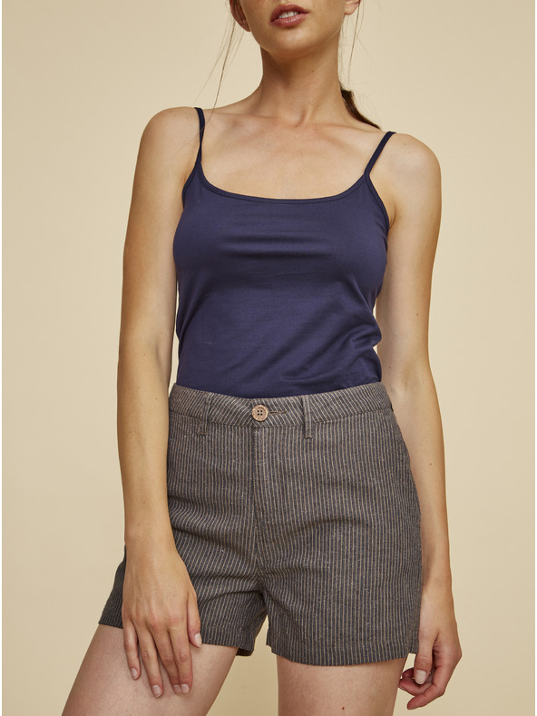 ZOOT.lab Béžové dámske pruhované šortky s plátnom ZOOT.lab Jade